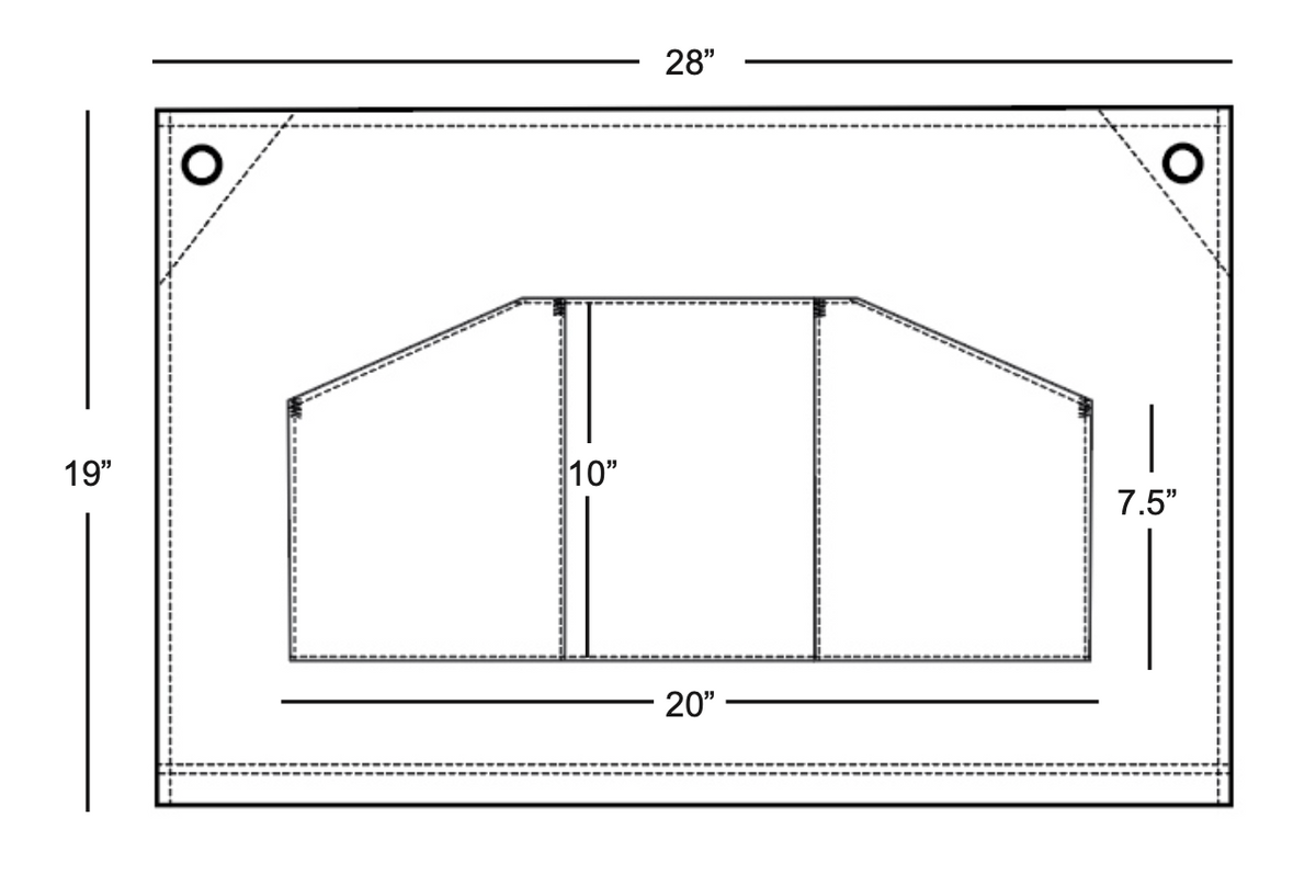 Black Twill Waist Apron (3 Pockets) ApronWarehouse