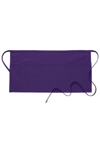Purple Deluxe Waist Apron (3 Pockets)