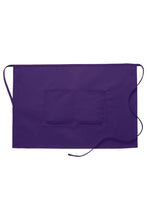 Purple Deluxe Half Bistro Apron (2 Pockets)