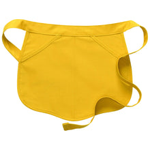 Yellow Scalloped Deluxe Waist Apron (2 Pockets)