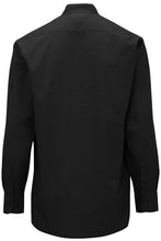 Edwards Men's Banded Collar Broadcloth Shirt - Black