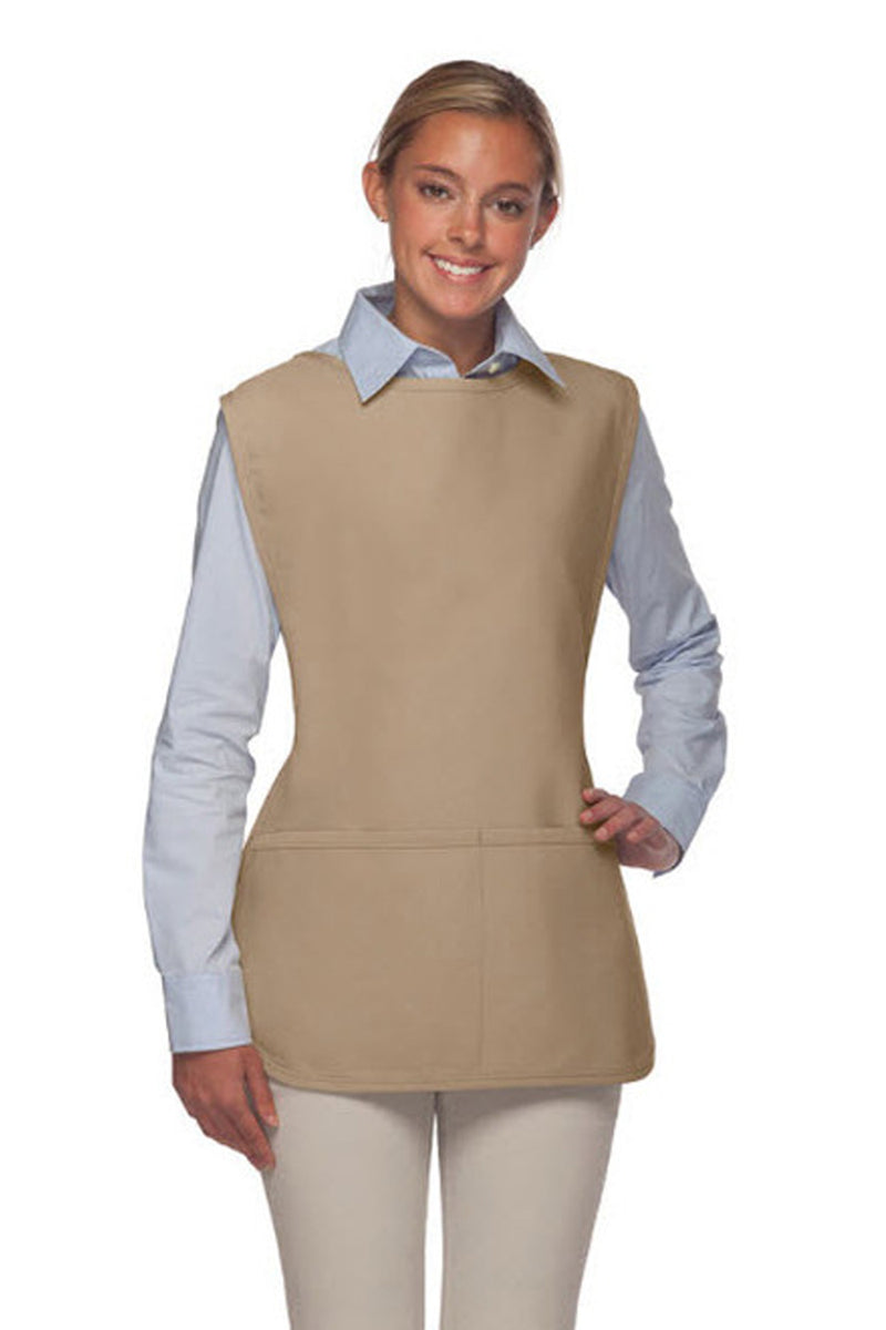 Khaki Deluxe Cobbler Apron (2 Pockets) ApronWarehouse