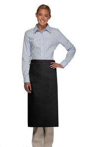 Cardi / DayStar Black Full Bistro Apron (No Pockets)