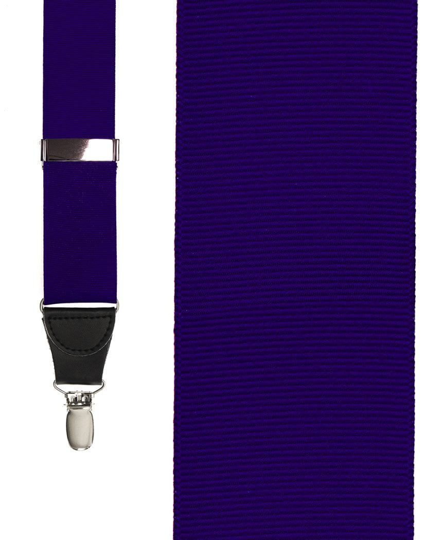 "Dark Purple Grosgraine Ribbon" Suspenders ApronWarehouse