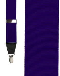 Cardi "Dark Purple Grosgraine Ribbon" Suspenders