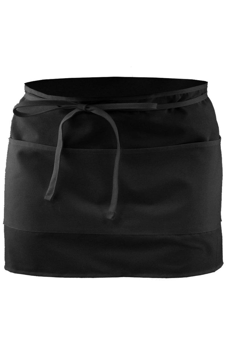 Black Half Bistro Apron (2 Pockets) ApronWarehouse