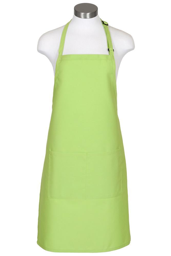 Lime Bib Adjustable Apron (2 Pockets) ApronWarehouse