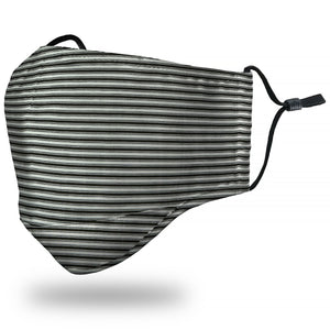 CARDI "Multi-Striped" Black Face Mask