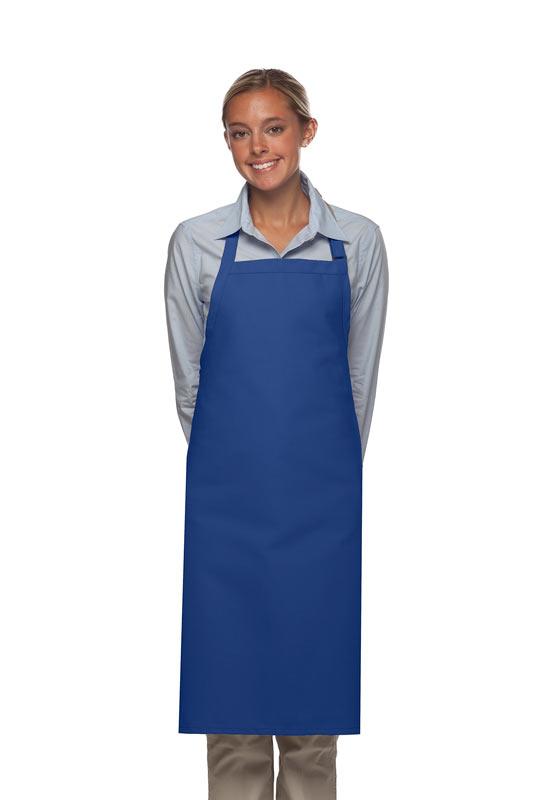 Royal Blue Deluxe Butcher Adjustable Apron (No Pockets) ApronWarehouse