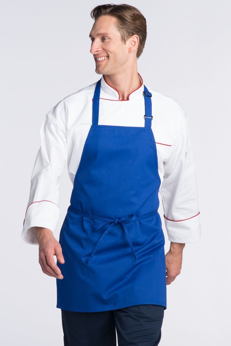 Royal Blue Bib Adjustable Apron (No Pockets) ApronWarehouse