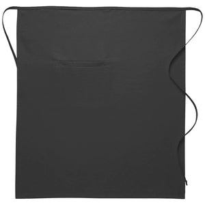 Charcoal Deluxe Full Bistro Apron (1 Inset Pocket)