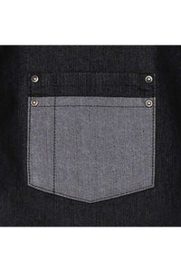 Contrast Denim Bib Adjustable Apron (2 Pocket)