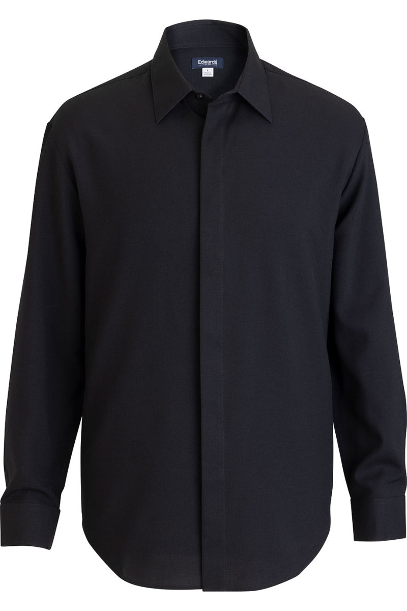 Men's Black FlexBatiste Cafe Shirt