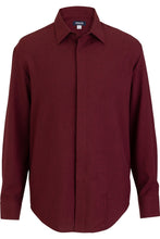 Men's Burgundy FlexBatiste Cafe Shirt