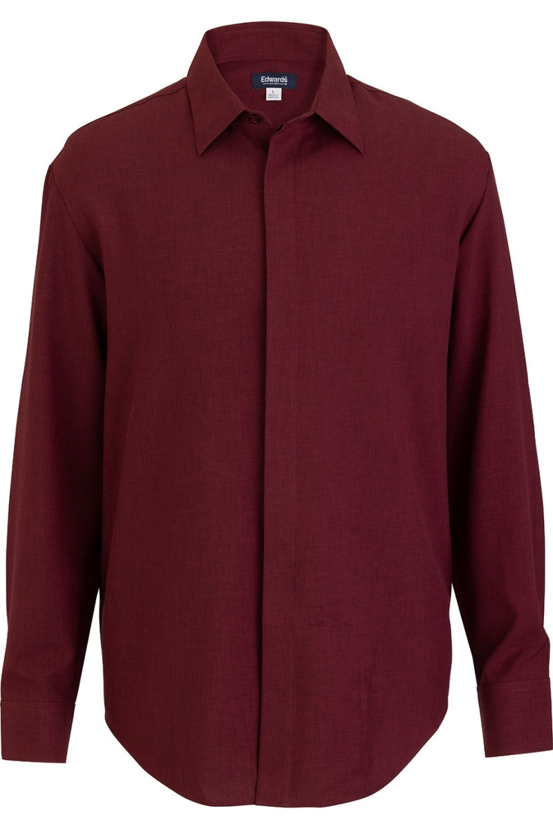 Men's Burgundy FlexBatiste Cafe Shirt