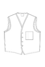 Kelly 4-Button Unisex Vest with 1 Pocket