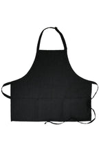 Pinstripe Bib Adjustable Apron (3 Pockets)