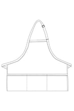 Pinstripe Bib Adjustable Apron (3 Pockets)