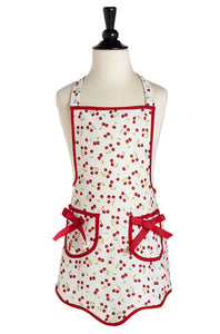 Child's Retro Cherries Ava Bib Apron