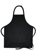 Pinstripe Bib Adjustable Apron (2 Pockets)