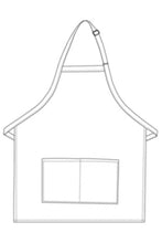 Pinstripe Bib Adjustable Apron (2 Pockets)