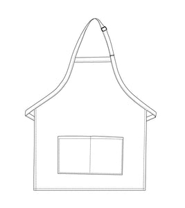 Deluxe Bib Adjustable Apron (Center Divided Pocket)