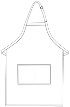 Black Deluxe Butcher Adjustable Apron (2 Pockets)