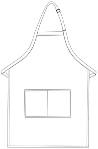 Black Deluxe Butcher Adjustable Apron (2 Pockets)