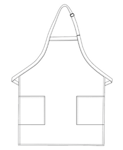 Teal Deluxe Bib Adjustable Apron (2 Pockets)
