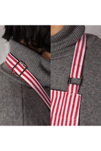 Narrow Stripes Modern Red Apron