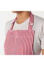 Narrow Stripes Modern Red Apron