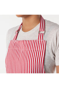 Narrow Stripes Modern Red Apron