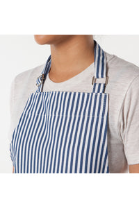 Narrow Royal Blue Stripe Cotton Chef's Apron