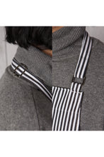 Narrow Black Stripe Cotton Chef's Apron