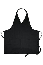 Pinstripe V-Neck Tuxedo Adjustable Apron (2 Pockets)