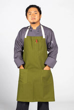 UT Black Collection Moss Green Vibe Bib Apron
