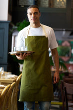 UT Black Collection Moss Green Vibe Bib Apron