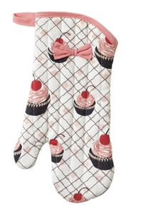 Cherry Cupcakes Oven Mitt