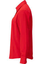 Women's Red FlexBatiste Cafe Shirt