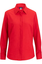 Women's Red FlexBatiste Cafe Shirt