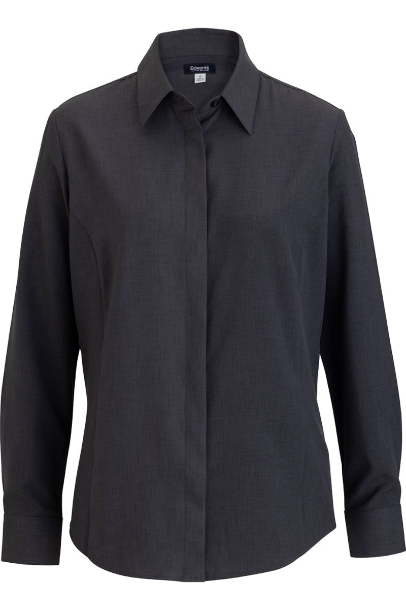 Women's Steel Grey FlexBatiste Cafe Shirt