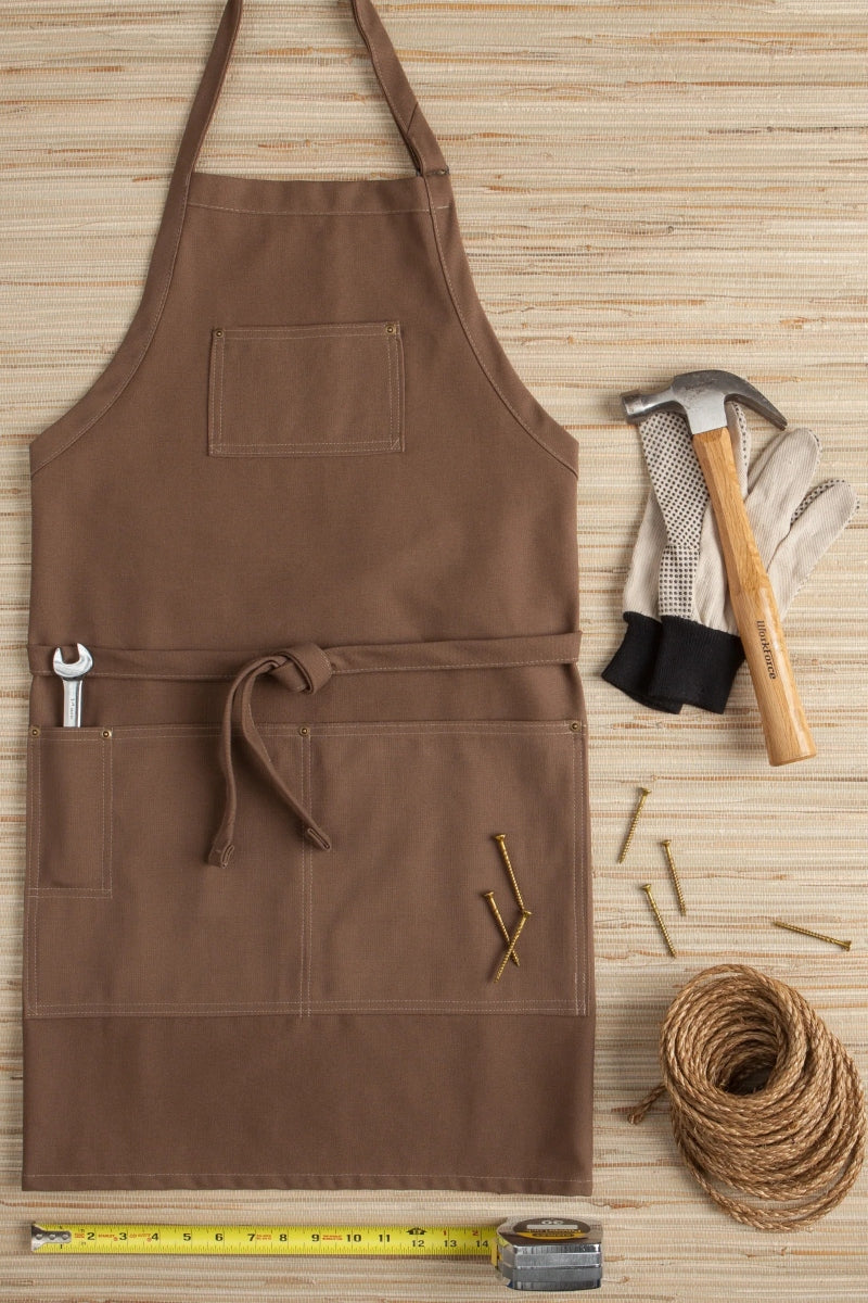 Chestnut Woodland Canvas Series Three Pocket Bib Apron