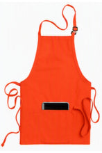 Edwards Orange Bib Adjustable Apron (3 Pockets)