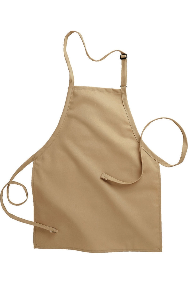 Tan Bib Adjustable Apron (No Pockets)