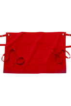 Red Twill Waist Apron (3 Pockets)