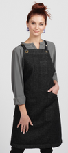 Black Denim Bib Apron (3 Pockets)