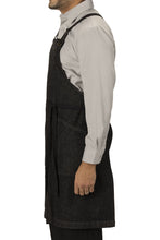 Black Denim Bib Apron (3 Pockets)