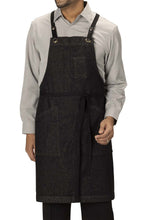 Black Denim Bib Apron (3 Pockets)