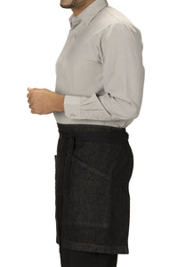 Black Denim Waist Apron (3 Pockets)