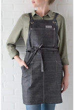 DayStar Black & White American Denim Series Criss Cross Apron